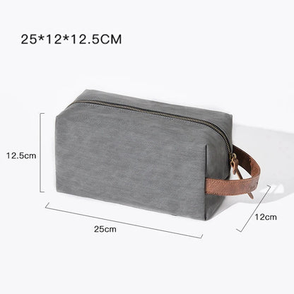 Portable hookah bag with large capacity, rectangular shape, waterproof, eco-friendly design, gray color, and dimensions 25x12x12.5cm.