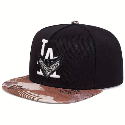 Unisex Los Angeles Embroidery Hip-hop Hats Spring Autumn Outdoor Adjustable Casual Baseball Caps Trucker Caps Sunscreen Hat Good Vibrations