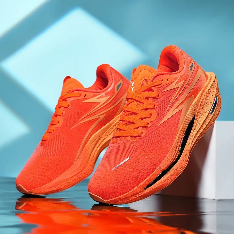 Running Shoes Men Casual Carbon Board Marathon Sports Breathable Lightweight Women's Comfortable Athletic Antiskid Sneakers Good Vibrations