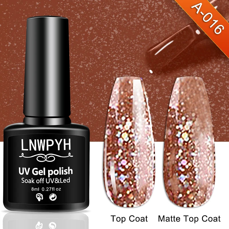 Nail Gel Polish 36 Color Gel Nail Polish Semi Permanent Gel Vernis Base Top Coat Nail Art Manicure Soak Off LED UV Gel Varnishes Good Vibrations