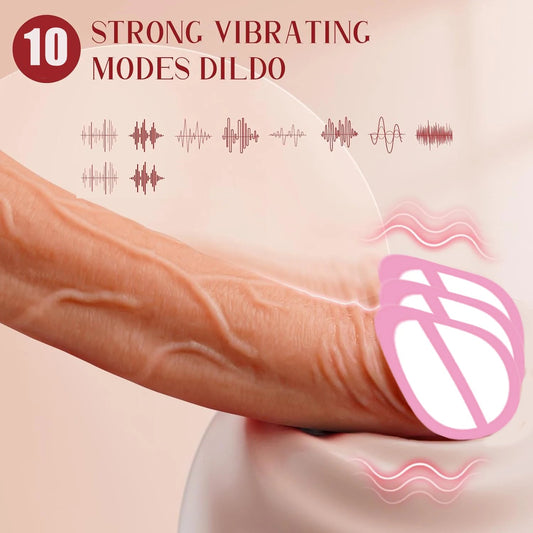 Huge Realistic Silicone Remote Control Dildo Thrusting Vibrating Female Sex Toys Penetration G Spot Clit Vagina Orgasm Massager GOOD Vibrations