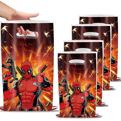 Superhero Deadpool Birthday Party Decor Disposable Tableware Plate Tablecloth Cake Topper Banner Wolverine Boy Kid Party Supplie Good Vibrations