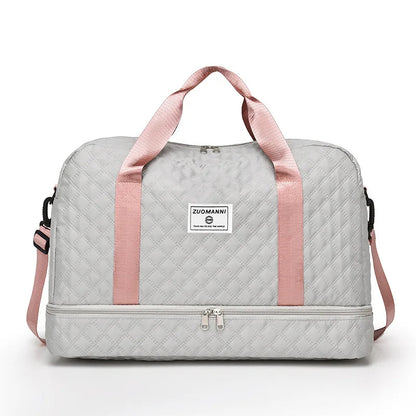 Lightweight Luggage Bag, Large Capacity Travel Duffle Bag Gym Tote Bags, Shoulder Weekender Overnight Bag Good Vibrations Adult Super Store