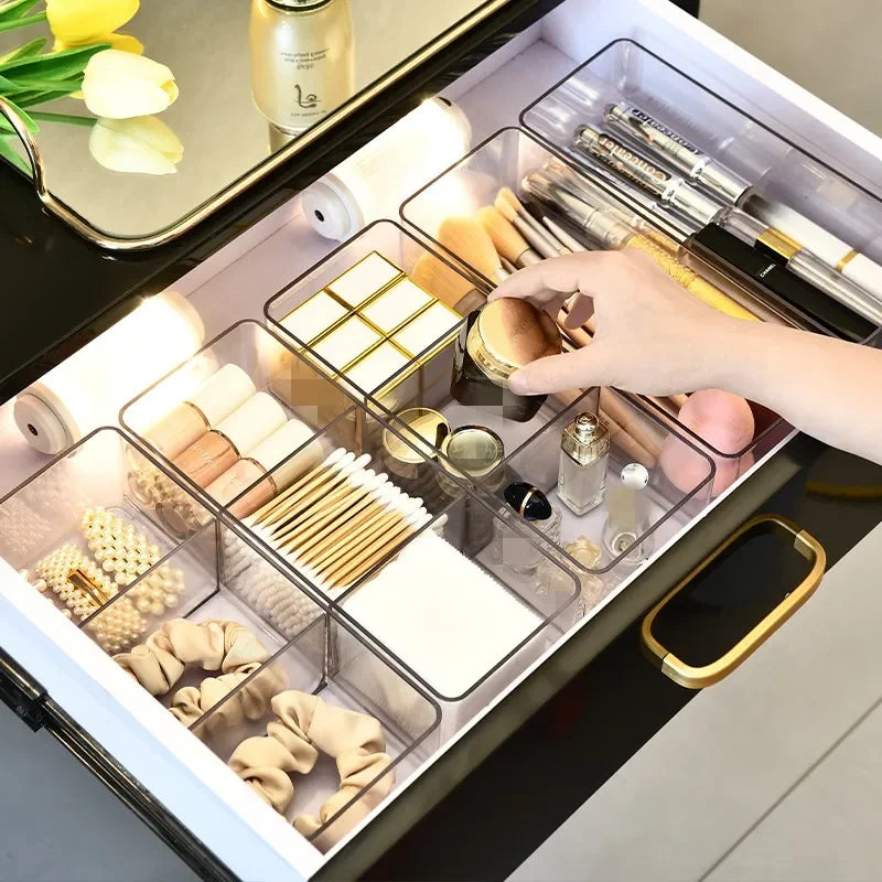 Makeup Organizer for Drawer, Makeup Organizer for Vanity, Countertop, Bathroom, Kitchen and Cabinet Storage Boxes Good Vibrations