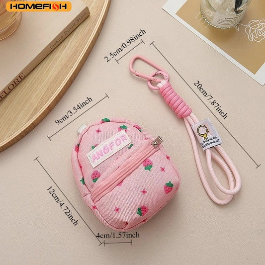 HOMEFISH Women's Bag Pendants Lipstick Earphones Mini Storage Bag Trendy Versatile Bag Accessories Multifunctional Coin Purses