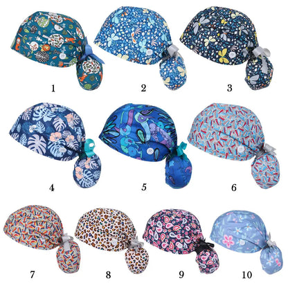 Women & Men Tie Back Hats Ponytail Holder Adjustable Long Hair Cap Working Hat With Button Working Cap Good Vibrations