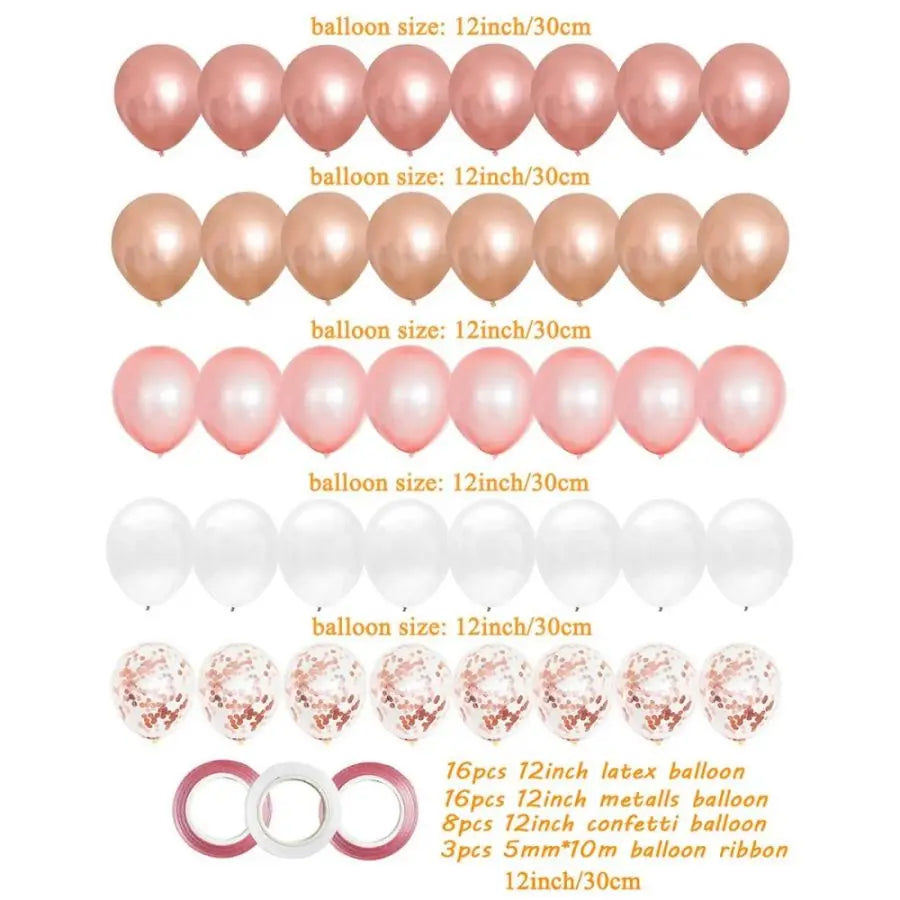 Balloons Wedding Party Supplies Baby Shower Valentine's Day Birthday Pink Happy Anniversary Decoration Girl Latex Child's Day Good Vibrations