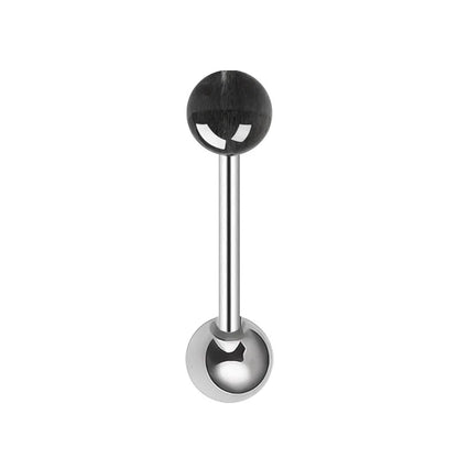 Surgical Steel Tongue Rings for Women Charming Opal Stone Tongue Barbells Piercing Body Jewelry 14g Good Vibrations