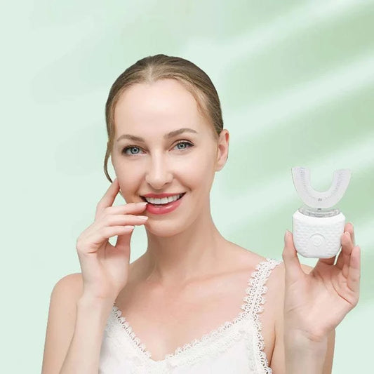 Electric Toothbrush for Adult Automatic USB Charge U-Shaped Toothbrush 360 Degrees Intelligent Rechargeable Toothbrus Good Vibrations