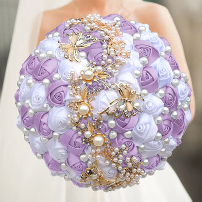 Green Crystal Wedding Bouquet Red Brooch bouquet wedding Wedding flowers Bridal Bouquets Good Vibrations