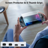 For switch 2, game console and controller protective case + tempered film + keycaps, PC  material, shockproof and wear-resistant Good Vibrations