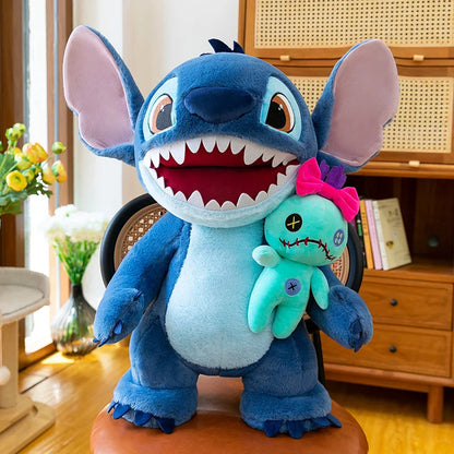 35/50cm Halloween Hug Little Gold Stitch Plush Toy Cartoon Big Mouth Stitch Doll Pillow as a Gift for Children Good Vibrations