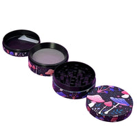 2" Mushroom Herb Grinder Cute Mushrooms Design Girly Gift 4-Piece Design with Pollen Catcher Good Vibrations Adult Super Store