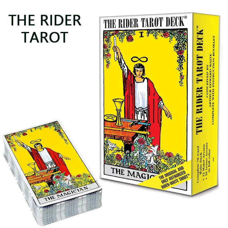 English/Spanish Version Classic The Rider Tarot Card Prediction Divination Board Game Toy Holiday Games Waite Tarot Deck Booklet Good Vibrations