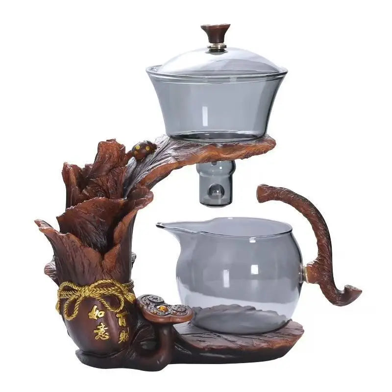 Creative Magnetic Absorption Gongfu Tea Cups Office Home Visiting Set Home Office Use Glass Tea Set Good Vibrations