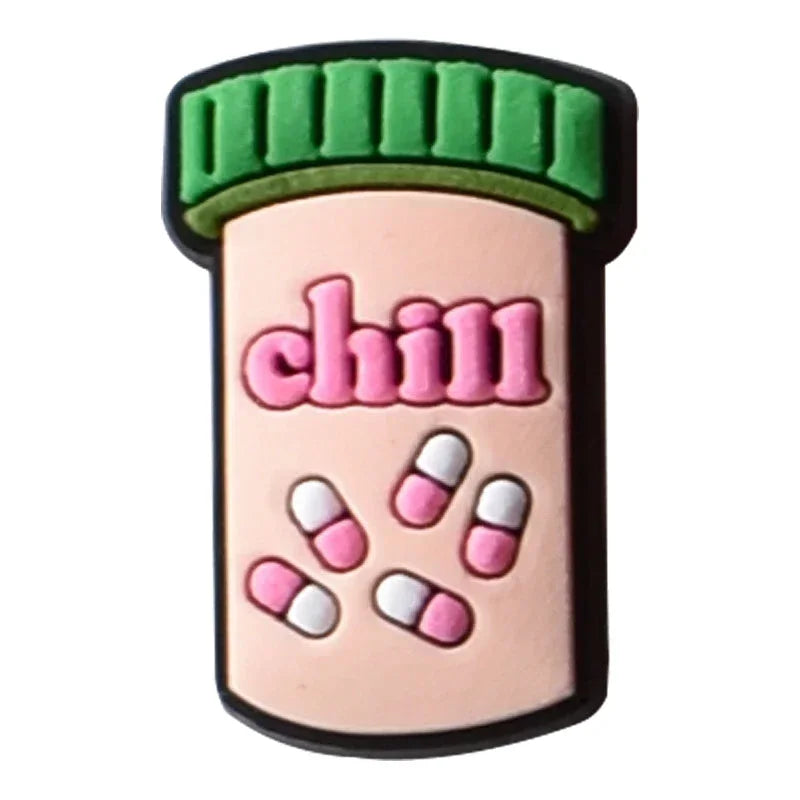 Shoe Charms for Crocs Accessories Organ Medical Care Shoes Charm for Croc Decorations Pins Men Accessory Jeans Woman Clogs Clips Good Vibrations