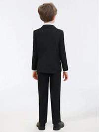 Boys Suits Colorful Formal Suits 5 Piece Slim Fit Dresswear Suit Set School Uniforms Good Vibrations