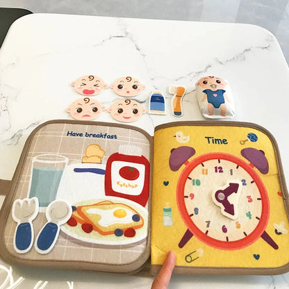 Early Education English Interactive Cognitive Cloth Books Baby Learning Books Baby Soft Books Children's Toys Good Vibrations