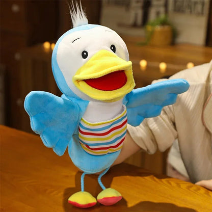 Stuffed Plush Animals Toys Hand Finger Puppet Kawaii Dolls Educational Baby Toys Learning & Education Monkey Tiger Children Gift Good Vibrations