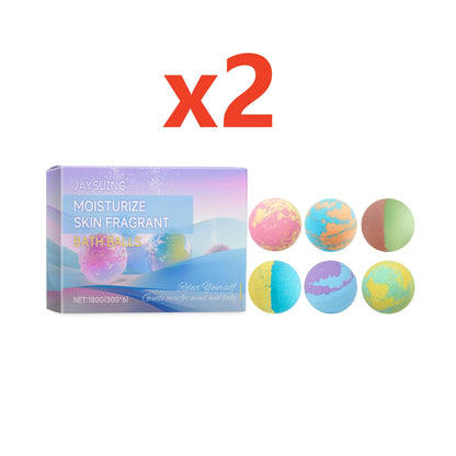 Bath Bomb Lasting Fragrance Aromatherapy Floral Scent Exfoliating Moisture Body Wash Cleansing Spa Salt Ball Bubble Bombs Shower Good Vibrations