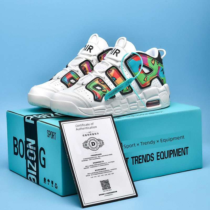 Putian Pippen Big Air Basketball Men's Shoes Trendy Casual Cushion Damping Youth Actual Combat Abrasion Resistant Sports Sneakers Good Vibrations