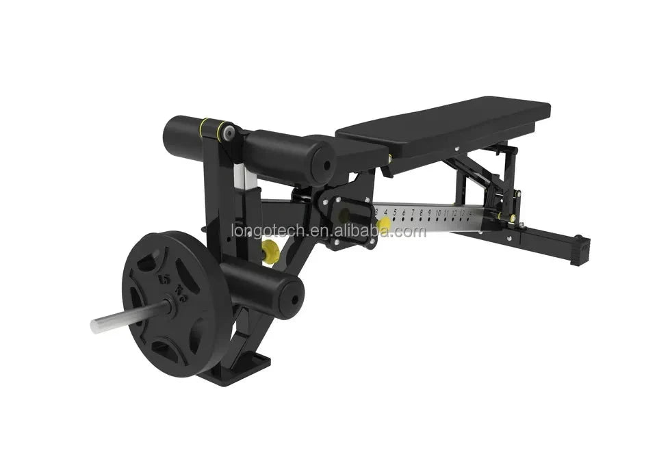 Fitness Gym Equipment Expandability Weightlifting Multi-Functional Incline Decline Flat Plate Loaded Weight Bench Press Good Vibrations