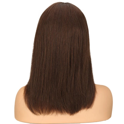 Sleek Lace Human Hair Wigs For Women Straight Bob Brazilian Hair Wigs Long Brown Red Colored T Part Lace Wigs Real Woman Wigs Good Vibrations