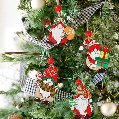 Christmas Wooden Pendant Merry Christmas Tree Decoration for Home 2025 Christmas Ornament Xmas Navidad Gifts Happy New Year 2026 Good Vibrations