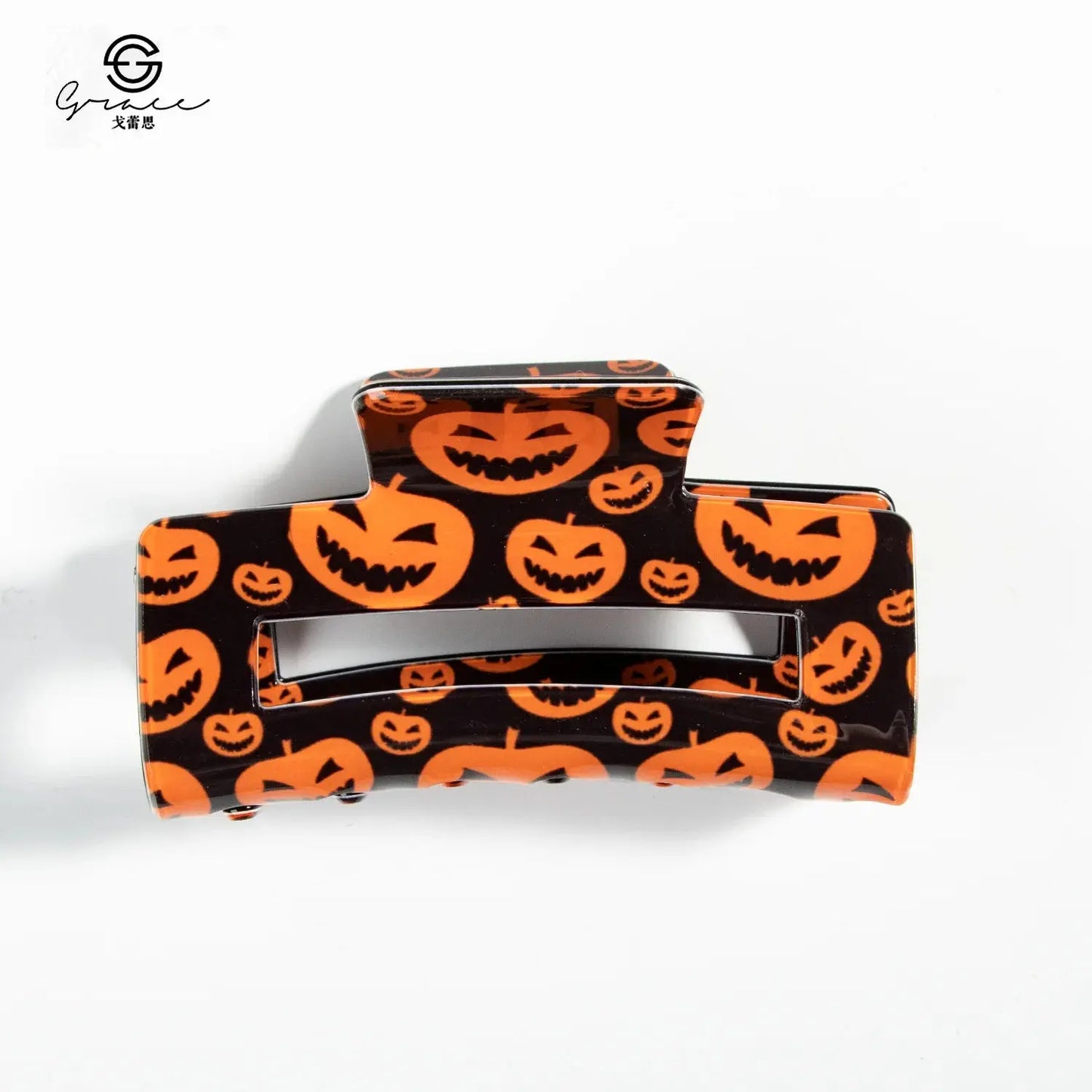 Women's Ghost Pumpkin Hairpin Ghost Face Halloween Grab For Cool Girls Funny And Joyful Hairpin Spider Web Side Clip Decorations Good Vibrations