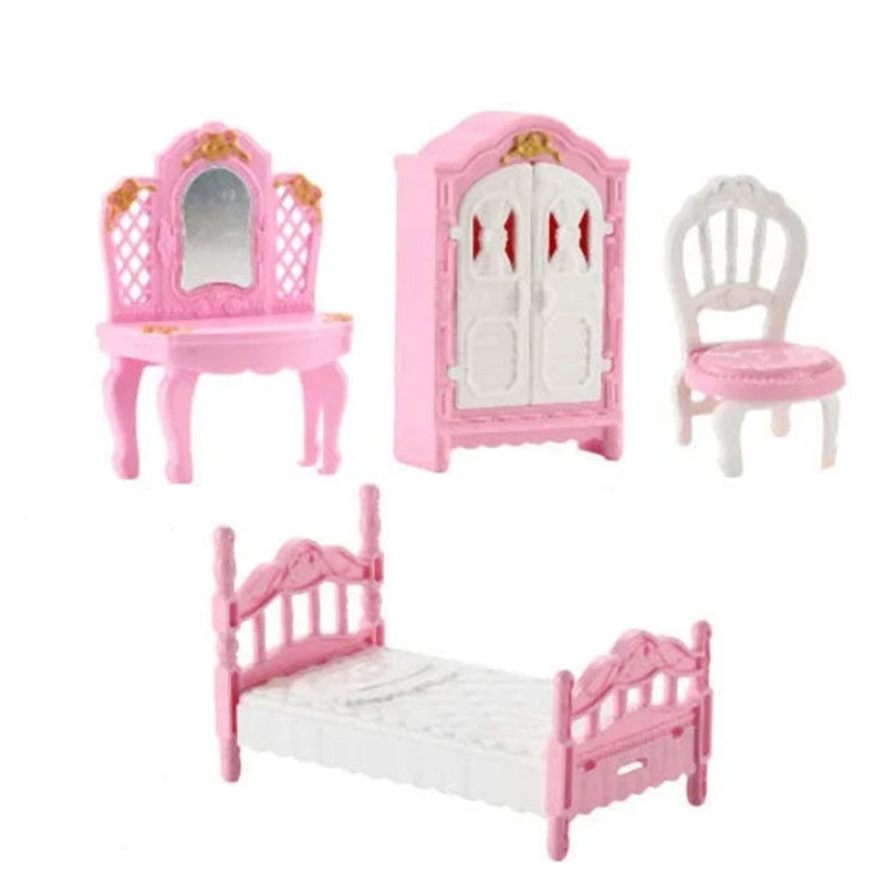 1:12 Miniature Home Furniture Set, Doll Accessories For Bedroom, Living Room, Kitchen And Bathroom, Doll House Accessories, Gift Good Vibrations