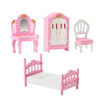 1:12 Miniature Home Furniture Set, Doll Accessories For Bedroom, Living Room, Kitchen And Bathroom, Doll House Accessories, Gift Good Vibrations