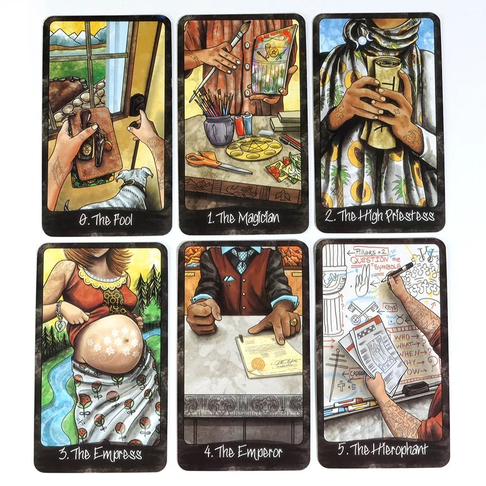 10.3*6cm Out of Hand Tarot 78 Cards That Invite You To Experience The Tarot Though Everyday Interactions and Scenarios Good Vibrations