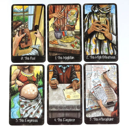 10.3*6cm Out of Hand Tarot 78 Cards That Invite You To Experience The Tarot Though Everyday Interactions and Scenarios Good Vibrations