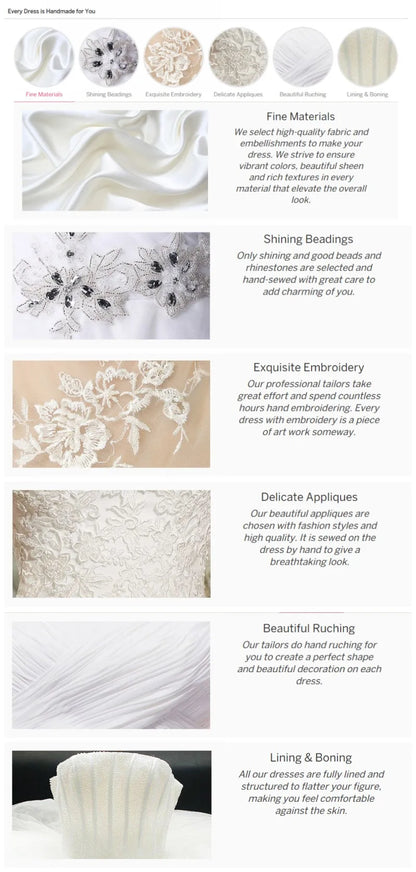 Gorgeous Wedding Dresses Glamorous Bridal Gowns Lace Appliques Strapless Backless Robes Pretty Vestidos De Novia Customized 2025
