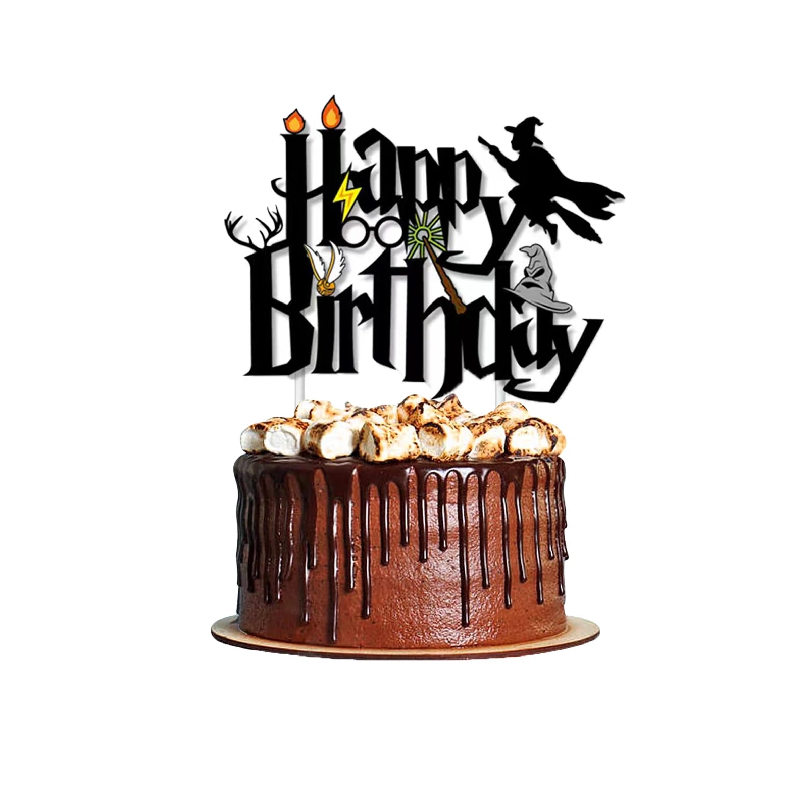 25pcs Harry Potter Cake Topper、Cupcake Toppers, Harry Potter Birthday Decorations，Harry Potter Theme Party Supplies Good Vibrations