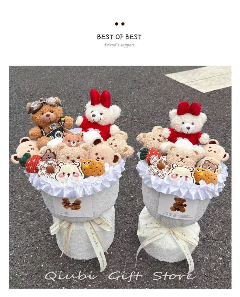 Birthday Gifts for Girlfriend - Cute Doll Bouquet Flowers, Lovely Surprise Present Idea for Her Special Day Good Vibrations