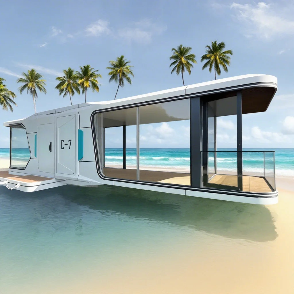 Tiny Homes Ready to Ship Steel Structure Building Sleep Pod Homes Capsule House Outdoor Hotel Room Good Vibrations