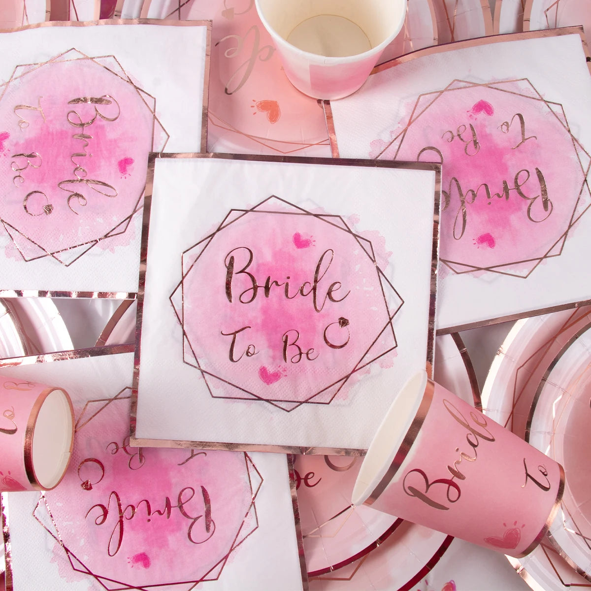 Bachelorette Party Team Bride To Be Tableware Cups Plate Bridal Shower Gift Bride to be Hen Wedding Decorations Adult Supplies Good Vibrations