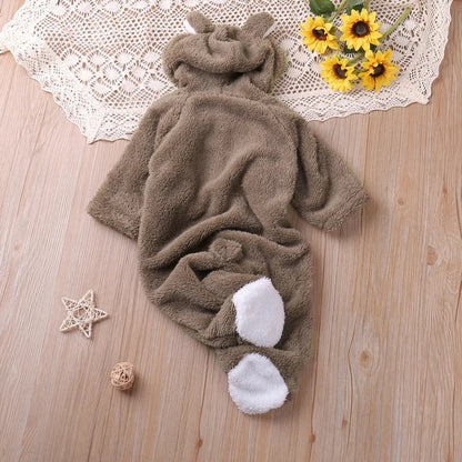 Humor Bear Autumn Cartoon Style Winter Long Sleeve Baby Boys Girls Rompers Toddler Kids Playsuit Jumpsuits Baby Clothes Good Vibrations