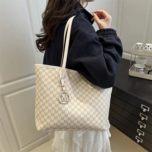 Large Capacity Letter Bag Commuting Tote Bag Women'S Popular Fashion Shoulder Bag Diamond Grid Large Capacity Handbag Good Vibrations