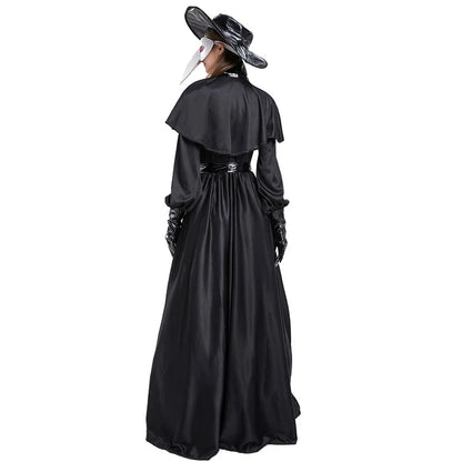 Carnival Halloween Couples Plague Doctor Costume Middle Ages War Nurse Bird Beak Playsuit Cosplay Fancy Party Dress Good Vibrations