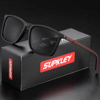 SUPKLEY Sports Sunglasses for Men Polarized Comfortable Wear Square Sun Glasses Male Light Weight Eyewear Accessory with Origina Good Vibrations