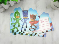 PJ Masks Birthday Invitation Cards party Decor PJ Masks Paper Cards Greetings Card Celebrate Birthday Kids Favors Party Supplies Good Vibrations