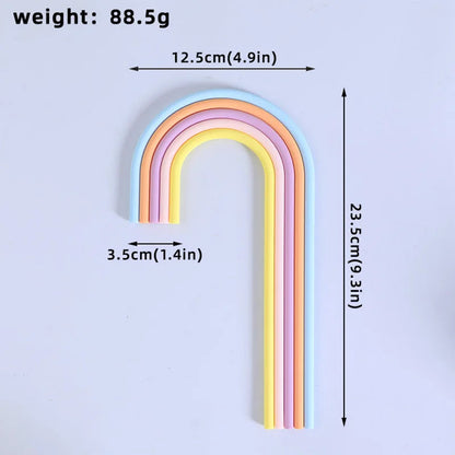 Rainbow Cake Toppers Cake Decorations for Wedding Baby Shower Girls Boys Rainbow Theme Birthday Party Supplies Good Vibrations