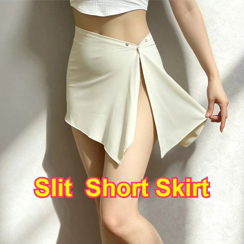 Woman White Sexy Dress Quick Take off Skirts with Ass Exposure Lingerie Outdoor Sex Costume Couple Date Costume Funny Dress Good Vibrations