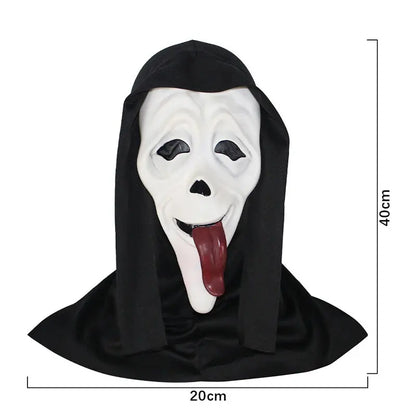Ghost Face Scream Movie Horror Mask Halloween Killer Cosplay Adult DIY Costume Accessories Halloween Props Good Vibrations