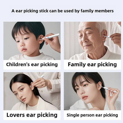Wireless Visual Ear Endoscope Camera Ear Cleaning Tools Spoon Safe Silicone Earpick 5MP Camera Ear Wax Remover Luminous Otoscope Good Vibrations