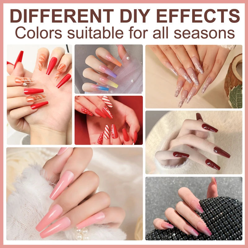 Nail Gel Polish 36 Color Gel Nail Polish Semi Permanent Gel Vernis Base Top Coat Nail Art Manicure Soak Off LED UV Gel Varnishes Good Vibrations