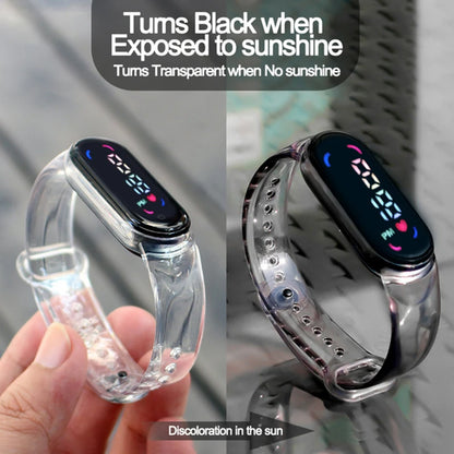 Mario Bros Children's Watches Action Figures Luigi Princess Peach Yoshi Bowser kids Sport Wristband Waterproof Digital Watch Toy Good Vibrations