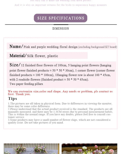 Outdor Wedding Decoration Artificial Flowers Hanging Flower Row Road Leading Flower Ball Floral Backdrop Decor Floor Flower Row Good Vibrations